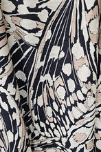 Load image into Gallery viewer, Abstract Open Back Maxi - Black, Tan, White
