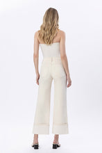 Load image into Gallery viewer, High Rise Cuff Wide Leg - Cream