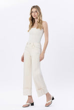 Load image into Gallery viewer, High Rise Cuff Wide Leg - Cream
