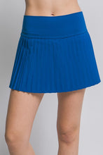 Load image into Gallery viewer, Athletic Pleated Mini Skort - Blue
