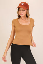 Load image into Gallery viewer, Brushed Knit Basic Top - Camel

