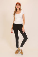 Load image into Gallery viewer, Brushed Knit Basic Top - Ivory
