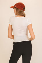 Load image into Gallery viewer, Brushed Knit Basic Top - Ivory
