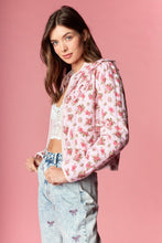 Load image into Gallery viewer, Rose Quilted Ruffle Jacket - Rose Pink
