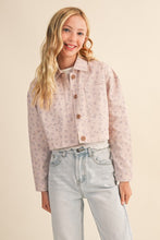 Load image into Gallery viewer, Floral Cropped Boxy Jacket - Youth
