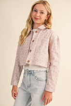 Load image into Gallery viewer, Floral Cropped Boxy Jacket - Youth

