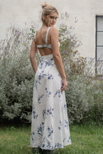 Load image into Gallery viewer, Floral Eyelet Maxi Dress - Blue/White