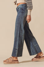 Load image into Gallery viewer, Wide Leg Flare Dark Denim
