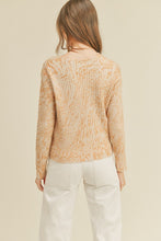 Load image into Gallery viewer, *Abstract Printed Sweater Top - Apricot/Cream
