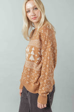 Load image into Gallery viewer, Cozy Knit Holiday Sweater - Mocha