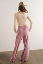 Load image into Gallery viewer, V-Neck Cozy Mohair Sweater Long Crop - Cream