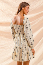 Load image into Gallery viewer, Bow Ribbon Print Dress - Ivory
