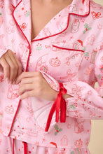 Load image into Gallery viewer, Pink Christmas Pajama Set

