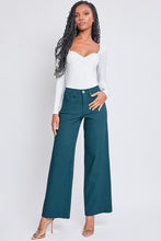 Load image into Gallery viewer, Wide Leg High Rise Hyperstretch Jean - Blue Teal
