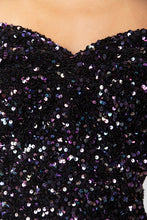 Load image into Gallery viewer, Fitted Sequin Mini Dress