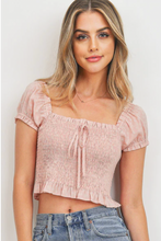 Load image into Gallery viewer, *Ditsy Floral Smocked Top - Pink