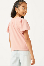 Load image into Gallery viewer, Puff Sleeve Knit Top Pink - Youth
