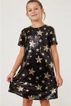 Load image into Gallery viewer, Sequin Star Pattern Dress - Youth
