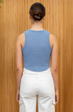 Load image into Gallery viewer, Knit Sweater Tank - Blue
