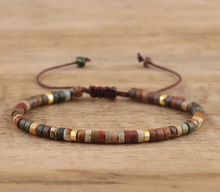 Load image into Gallery viewer, Adjustable Natural Stone Minimalist Bracelet
