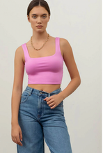 Load image into Gallery viewer, +Square Neck Tank - Pink
