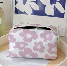 Load image into Gallery viewer, Abstract Flower Water Resistant Makeup Bag - Multicolor
