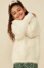 Load image into Gallery viewer, +Faux Fur Pullover Sweater Ivory - Youth
