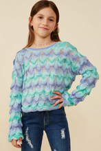 Load image into Gallery viewer, +Jewel Detailed Scale Knit Pullover
