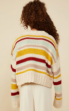 Load image into Gallery viewer, +Multi Stripe Knit Cardigan - Youth
