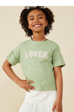 Load image into Gallery viewer, +Lover Patch Raw Edge Tee - Youth
