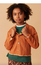 Load image into Gallery viewer, +Brushed Stretch Twill Cropped Jacket Rust - Youth
