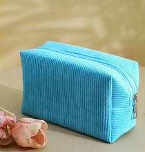 Load image into Gallery viewer, +Corduroy Zipper Pouch Bag - Multi
