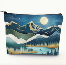 Load image into Gallery viewer, Landscape Print Makeup Bag - Multi
