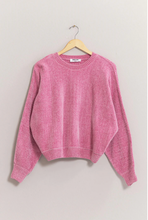 Load image into Gallery viewer, +Relaxed Chenille Sweater - Rose Pink
