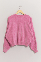 Load image into Gallery viewer, +Relaxed Chenille Sweater - Rose Pink
