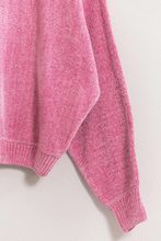 Load image into Gallery viewer, +Relaxed Chenille Sweater - Rose Pink
