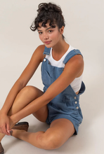 Load image into Gallery viewer, +Corduroy Overall Shorts - Gray Blue
