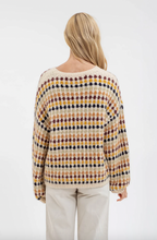 Load image into Gallery viewer, Hexagon Knit Pattern Sweater - Multi
