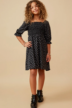 Load image into Gallery viewer, Ditsy Floral Smocked Dress - Youth
