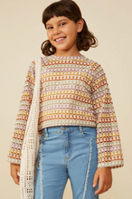 Load image into Gallery viewer, Multicolor Loose Knit Relaxed Top - Youth
