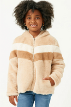 Load image into Gallery viewer, Soft Fleece Bolero Jacket Latte- Youth
