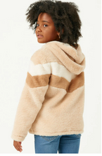 Load image into Gallery viewer, Soft Fleece Bolero Jacket Latte- Youth
