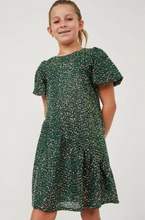 Load image into Gallery viewer, Sequin Asymmetric Hem Dress Green - Youth
