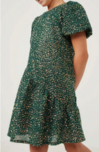 Load image into Gallery viewer, Sequin Asymmetric Hem Dress Green - Youth
