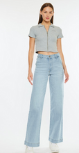 Load image into Gallery viewer, High Rise Wide Leg Light Denim
