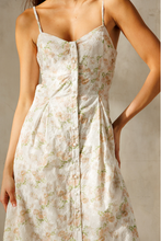 Load image into Gallery viewer, Floral Tie-Back Midi Dress - Ivory
