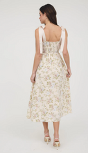 Load image into Gallery viewer, Floral Corset Tie Strap Midi Dress - Beige Multi Floral
