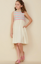 Load image into Gallery viewer, Textured Knit Tank With Mix Media Skirt - Youth
