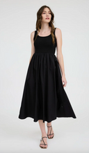 Load image into Gallery viewer, Mix Media Tank Midi Dress - Black
