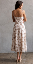 Load image into Gallery viewer, Fall Floral A-Line Maxi - Brown Cream
